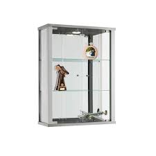 The cheapest offer starts at £15. Silver Wall Mounted Lockable Glass Cabinet With 1 Light Displaysense