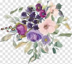 Including transparent png clip art, cartoon, icon, logo, silhouette, watercolors, outlines, etc. Watercolor Painting Flower Clip Art Dark Purple Blue Transparent Png