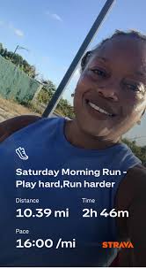 Very hot morning, but I finished… Saturday Morning Run- Play hard,Run Run  harder Distance 10.39 mi Time 2h 2h 46m Pace 16:00 /mi STRAVA