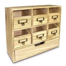We're here to help outfit any space. Ikee Design Natural Wood Color Wood Desktop Organizer Drawer Set