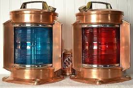 J H Peters Bey Ships Port Starboard Light Starboard Lighthouse Lighting Lights