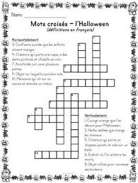 L Halloween Mots Croises Caches Fleches French Halloween Holidays Halloween Mots Croises Mots
