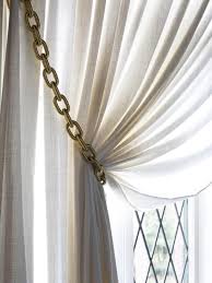 Black And Gold Curtain Tie Backs How To Make Gold Chain Curtain Tiebacks Curtain Tie Backs Diy Curtain Tie Backs Diy Window Treatments