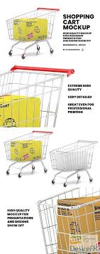 Shopping Cart With Kraft Box Mockup 4817426 In 2020 Box Mockup Kraft Boxes Kraft