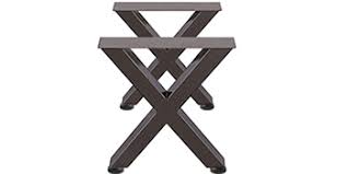 Check spelling or type a new query. Amazon Com Vevor Set Of 2 Steel Table Legs 28 Height 24 Wide Dining Table Legs Heavy Duty 3 1 Square Box Section X Frame Table Legs 28x24x3 1 Inch Original Color Industrial Country Style Metal Dining Legs