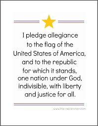 This pdf includes a full color and black and white version with my original american flag watercolor artwork! Free Printable Pledges Homeschool Giveaways