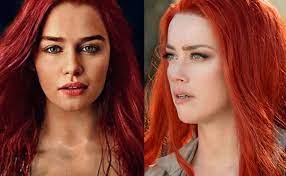 She had played the character mera in the first. Emilia Clarke Replaces Amber Heard As Mera In Aquaman 2 Fan Art