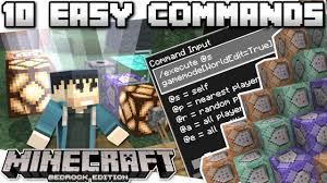 Minecraft Bedrock Top 10 Cool Easy Commands Tutorial Ps4 Mcpe Minecraft Ps4 Command Minecraft Commands