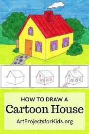 Check spelling or type a new query. How To Draw A Cartoon House Art Projects For Kids