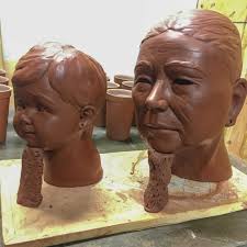 Jonathan Christensen Caballero (@jcc_sculpture): My sculpture, "Golden  Child/Niño Dorado," began with the idea of maternal figure's love for her  child and/or grandchild. So much of my work has focused