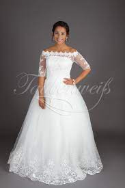 Spitze wirkt edel und romantisch. Brautkleid Tw0188b Mit Tollem U Bootausschnitt