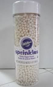Wilton Sugar Pearls Sprinkles 5oz Edible White Cake Decorating Supplies Cake Decorating Supplies Cake Decorating Wilton Sprinkles