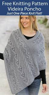 *instant digital download* one of the most chic trends this fall/winter season is the poncho. Free Knitting Pattern For Videira Poncho In 1 Piece Poncho Knitting Patterns Free Aran Knitting Patterns Womens Knitting Patterns