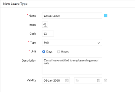 8 days for every 12 months of continuous service with the same employer if the employee has leave will be in direct proportion to the number of completed months of service. Configuring Leave Policies I Leave Types I Hrms I Zoho People