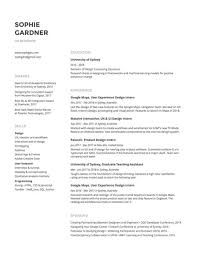 Bestfolios Sophie Gardner Cv Design Creative Resume Design Minimal Resume Template