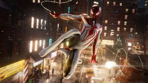 510x318 amazing spider man 4k hd wallpaper for wide 53 widescreen wga hd 16. Marvels Spiderman Miles Morales White Suit 4k Hd Spiderman Wallpapers Hd Wallpapers Id 46196