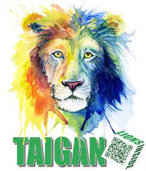 Taigan Lions Inside Stock Illustration Watercolor Portraits Image Illustration