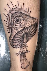 High quality art prints by independent artists and designers from around the world. Magic Mushroom Mushroom Tattoos Psychedelic Tattoos Scary Tattoos