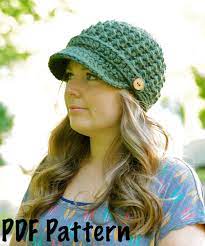 Pin By Roza On Vyazanie Shlyap In 2021 Crochet Hat With Brim Newsboy Hat Pattern Crochet Hats