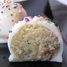 No Bake Cake Batter Cake Balls Recipe Desserts No Bake Cake Yummy Sweets