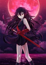 Akame Fanart Gadis Animasi Gambar Karakter Gadis Manga