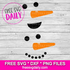 Download Snowman Face Svg Free Cut File For Cricut And Silhouette