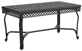 Save to favoritesmatias cast aluminum dining table. Crosley Furniture Co6203 Bk Palermo Outdoor Aluminum Coffee Table Black Buy Online In Bosnia And Herzegovina At Bosnia Desertcart Com Productid 75001686