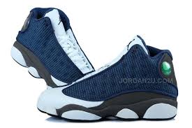 Air Jordan 13 Black And Blue Air Jordan 13 Retro Flint Grey French Blue University Blue Air Jordans Retro Air Jordans Mens Nike Shoes