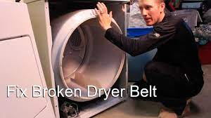 Vacuum out the dirt and debris around it. Fix Broken Dryer Belt Youtube