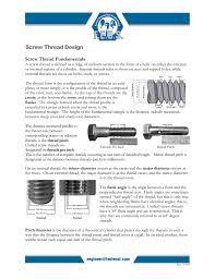 screw thread design