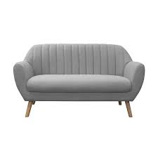 Les canapés deux places sont idéaux pour les petits espaces. Delyan Canape 2 Places Design Tissu Gris Altobuy