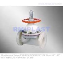 Конец фланца мембранного клапана PVDF ANSI CL150