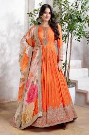 Rama Store Emerald Anarkali Set