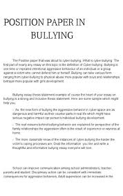 Have been published concerning the different definitions of cyberbullying, instruments to. Can Somebody Teach Me How To Write A Position Paper Brainly Ph