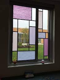 Faux Stained Glass Using Tissue Paper And Electricians Tape Middle School Windows Diy Stained Glass Window Faux Stained Glass Stained Glass Diy