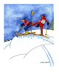 Ecole Du Ski Skiing Humor Ski Card Ski Instructor