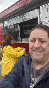 Brian is back in Little Ferry! Today was his first day back. Hours will be  Monday thru Saturday 11- 3 DWD Sabrett natural casing. I with homemade  onions and mustard, 1 homemade