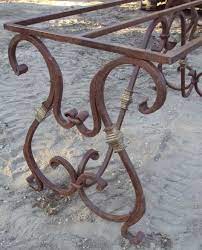 Copper, recycled wood, glass, pine or add your own marble or granite toppers. Wrought Iron Table Base Iron Table Wrought Iron Table Wrought Iron Chairs