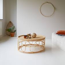 Im wohnbereich stehen couchtische hoch im kurs. Couchtisch Aus Rattan Samson Couchtische Tikamoon