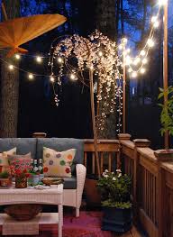 Outdoor string lights are a cinch to put up if you have the perfectly positioned trees or fence. 11 Most Amazing Apartment Balcony Lighting Ideas Balcony Garden Web