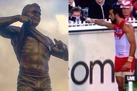 On 17 april 1993 aboriginal australian football league (afl) player nicky winmar stood defiantly in front of opposition spectators who had been hurling racial abuse at him. The Nicky Winmar Statue At Perth Stadium A Symbol Of Monumental Stupidity Xyz