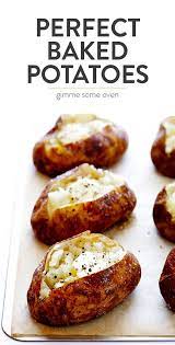 The Best Baked Potato Recipe Gimme Some Oven Recipe Best Baked Potato Perfect Baked Potato Recipes