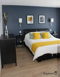 Bedroom Inspo Dark Wood Grey Yellow White Colour Scheme Home Decor Bedroom Bedroom Wall Colors Bedroom Design
