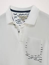 Camisa Polo De Algodao Com Ondas Menino Massimo Dutti Polo Tisortler Tisort Modelleri Erkek Tisort
