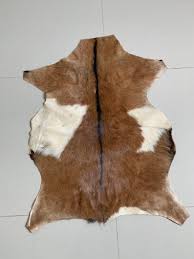 Natural Goat Hide Rug Real Animal Skin Leather Pattern Calf Hide Vintage Small Goat Rug Animal Skin Cow Skin Rug Animal Skin Rug