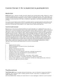 In literatura universala cei mai. Doc Curente Literare Ii Grad Bianca Academia Edu