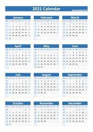 Calendar 2021 with week numbers. 2021 Calendar With Week Numbers Calendar Best