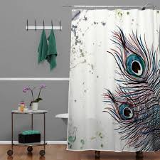 Peacock Shower Curtains In 10 Colorful And Eccentric Designs Rilane We Aspire To Inspire Peacock Bathroom Decor Peacock Bathroom Peacock Shower Curtain