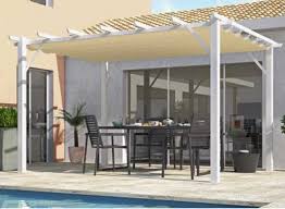 Armatures les armatures des tonnelles pliantes sont disponibles en deux matériaux. Pergola Alu Et Toile Coulissante 4 X 3 M Prix Discount