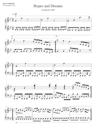 ☆ Undertale-Hopes And Dreams Sheet Music pdf, - Free Score Download ☆